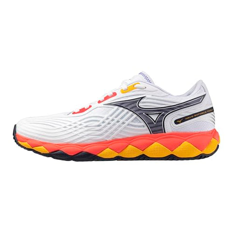 Mizuno Wave Enforce Tour 2 AC Men's Tennis Shoe,All Court Shoe, White-Baritone Blue, US Mens 10