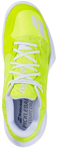 Babolat Women’s Jet Mach Pickleball Shoes, Fluo Yellow/White (US Women's Size 8)