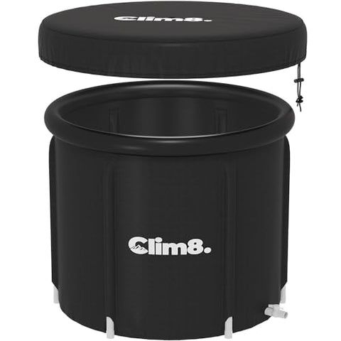 Clim8 Cold Plunge Tub for Ice Bath at Home,XL Large Ice Bath Tub with Cover Designed for Outdoor and Indoor Use