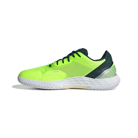 Adidas Men's Defiant Speed 2 Tennis, Lucid Lemon/Silver Metallic/Aurora Ivy, 10.5