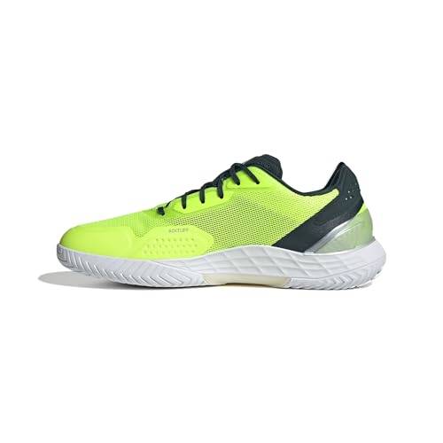 adidas Men's Defiant Speed 2 Tennis, Lucid Lemon/Silver Metallic/Aurora Ivy, 13