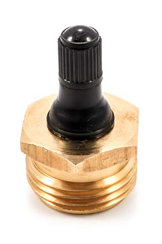 Camco RV Brass Blow Out Plug - Essential RV Winterizing Tool - Heavy-Duty Brass Construction - Helps Clear Your Water Lines During RV Winterization and Dewinterization (36153)