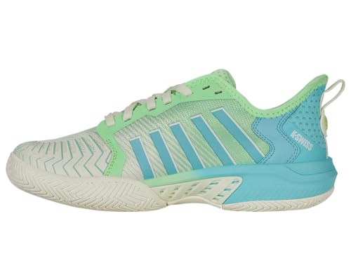 K-Swiss Women's Pickleball Supreme Shoe, Egret/Patina Green, 9 M