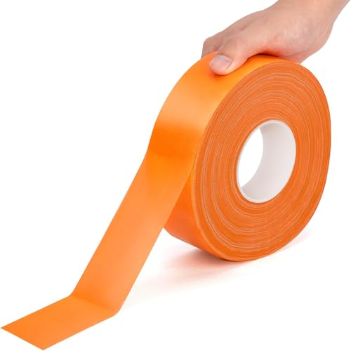 AEXHOT 328FT Pickleball Court Marking Kit Orange Temporary Pickleball Court Lines Tape for Badminton, Tennis, Basketball, Pickleball Court Marking (Orange)