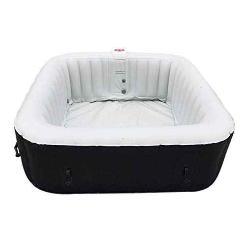 ALEKO Inflatable Hot Tub Spa | Personal High Powered Jetted Bubble | 265 Gallon | Black | HTISQ6GYBK