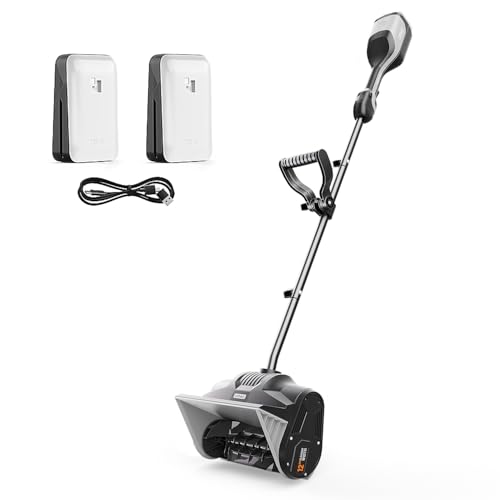 Litheli Cordless Snow Shovel, 40V 12'' Brushless Electric Snow Blower for Driveway, Battery Powered Snow Thrower, 4.0Ah Battery Included