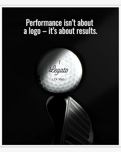 Legato Golf Balls LTX3085 | Maximized Distance with Soft Feel | 3 Piece | Urethane Cover | 85 Compression | White | 1 Dozen (12 Balls)