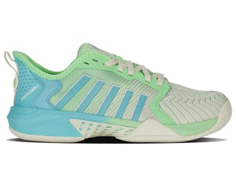 K-Swiss Women's Pickleball Supreme Shoe, Egret/Patina Green, 9 M