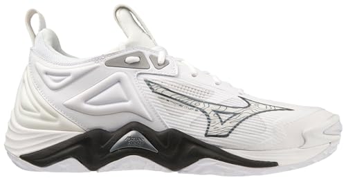 Mizuno Wave Momentum 3 Women's Volleyball Shoe | Womens Volleyball Footwear | White-Black | US Womens 8