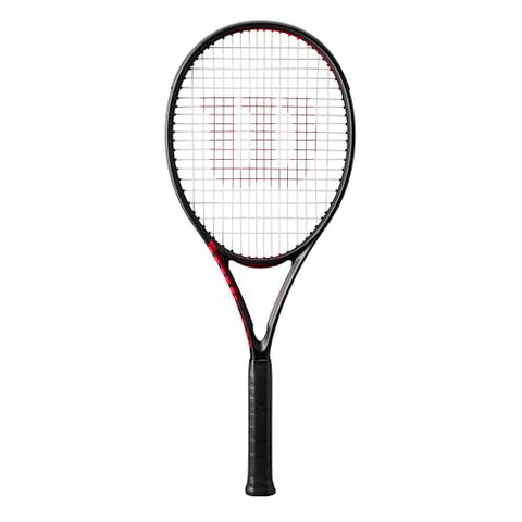 Wilson Clash 100 V3 Strung Adult Performance Tennis Racket - Grip Size 3-4 3/8", Strung with Sensation 16 Natural at Mid Range Tension