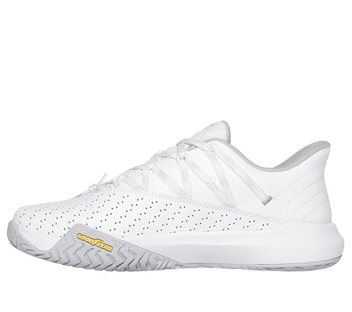 Skechers Women's Viper Court Rally Pickleball Sneaker, White, 8