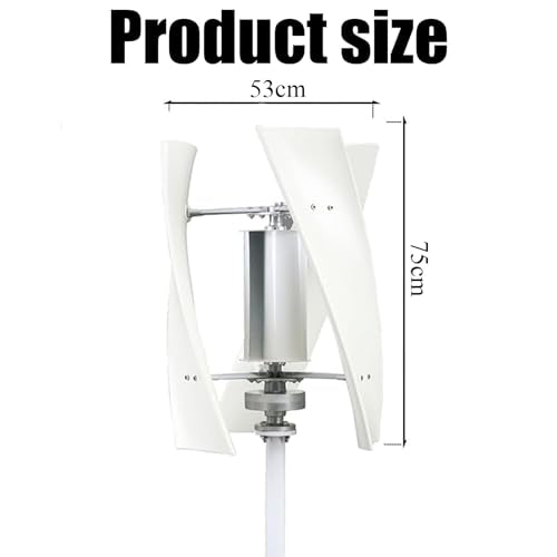lwjunmm Vertical Wind Turbine Generator for Home 1500W 12V 24V with MPPT Low Noise,for Farm Garden for Marine,RV,Home,Windmill Generator,A-24v