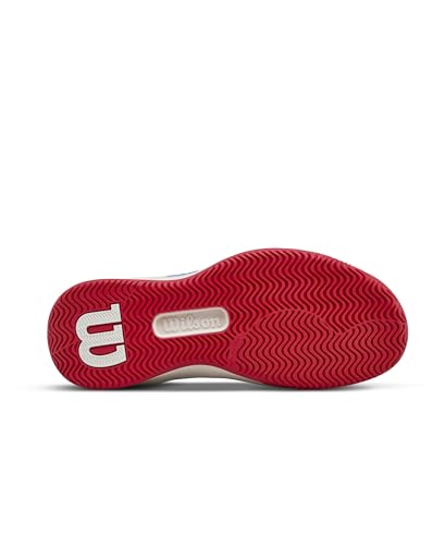 WILSON Intrigue Pro Women's Tennis Shoe -Tofu/Red, Size 9.5 US
