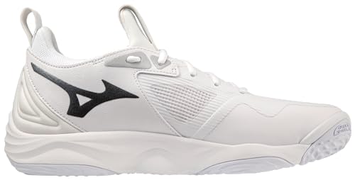 Mizuno Wave Momentum 3 Women's Volleyball Shoe | Womens Volleyball Footwear | White-Black | US Womens 8