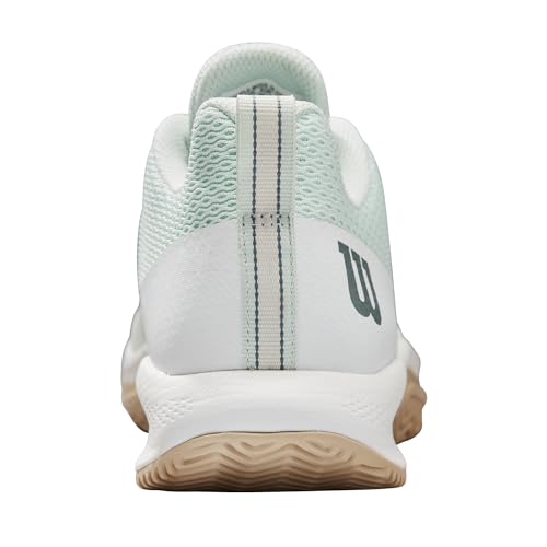 WILSON Rush Pro Lite Women's Tennis Shoe, Opal Blue/White/Safari, Size 10.5