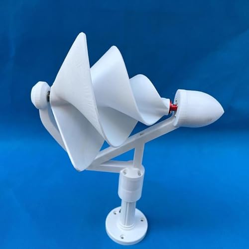 Spiral Wind Turbine Generator High Efficiency Replaces Portable Easy to Install Three Phase Brushless for RV Home Farm School