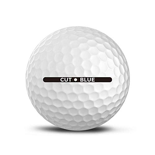 Cut Blue Golf Balls, 4 Piece Urethane (One Dozen)