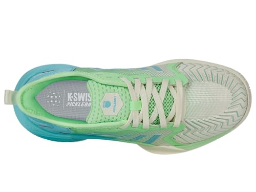 K-Swiss Women's Pickleball Supreme Shoe, Egret/Patina Green, 9 M