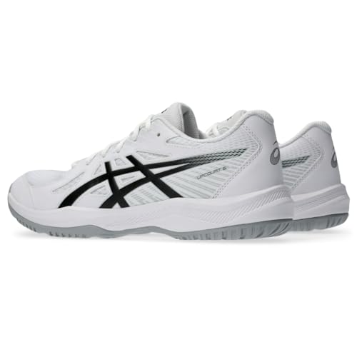 ASICS Men's Upcourt 6 Volleyball Shoes, 10, White/Black