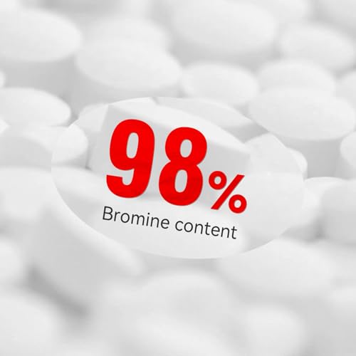 2LB Bromine Tablets for Hot Tubs & Spas –1 inch Fast Dissolving, Low Odor, Long-Lasting