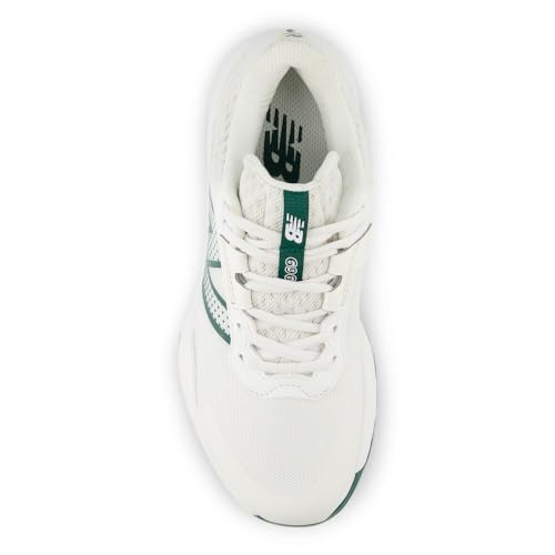New Balance Women's 696 V6 Tennis Shoe, White/Marsh Green, 10 M