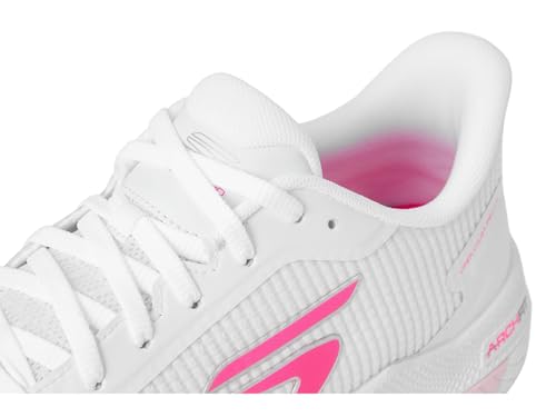 Skechers Women's Pickleball Viper Court Pro 2.0 Sneaker, White/Multi, 9 Medium
