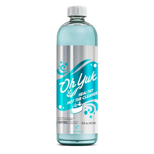 Oh Yuk Healthy Hot Tub Cleaner, Hot Tub Cleaner for Indoor and Outdoor Hot Tubs and Spas - 16 Ounces