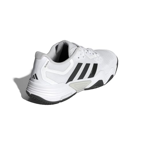 Adidas Men's Solematch Control 2 Tennis, White/Black Blue Metallic/Silver Metallic, 8