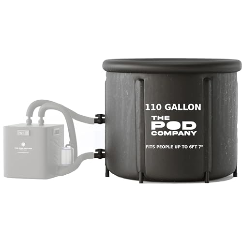 The Pod Company Ice Pod Pro Cold Plunge – 110-Gallon Inflatable Ice Tub for Cold Water Therapy – Pro-Grade Insulated Cold Plunge Tub Compatible with Water Chillers
