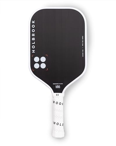 Holbrook Power Pro Elite Pickleball Paddle: USAPA Approved, Carbon Fiber Surface, Power, Control, Spin, Edgecraft Foam Polypropylene Honeycomb Core - 16mm