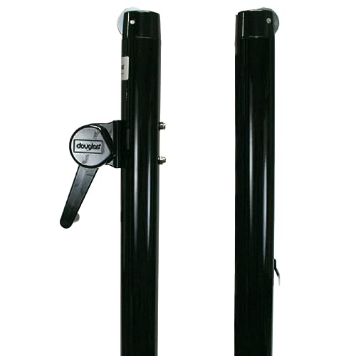 SW-36 Deluxe Pickleball Posts by Douglas 2-7/8" OD (Green), 36" Above Ground and Round Galvanized Sleeves Included