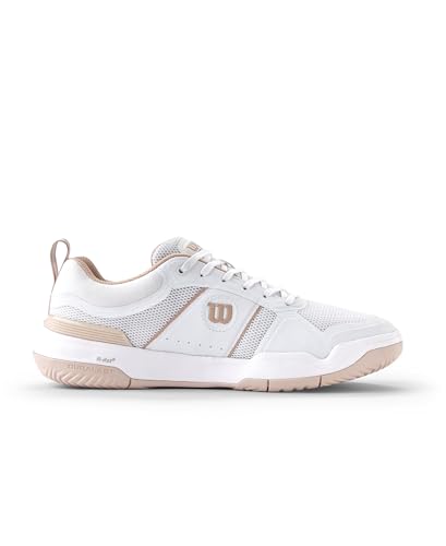 WILSON Pickle Pro Women's Pickleball Shoe - White/Cameo Rose, Size 8 US