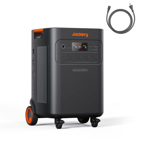 Jackery Solar Generator 5000 Plus Portable Power Station, 5040Wh LiFePO4, 7200W 120V/240V AC Output, Expandable to 60kWh, Essential Home Backup for Power Outages (Solar Panel Optional)