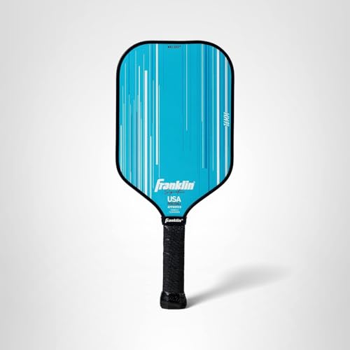 Franklin Sports Pro Pickleball Paddles - Signature Series Pro Paddle with MaxGrit Surface - USA Pickleball (USAPA) Tournament Approved - 16mm Polypropylene Core - Blue