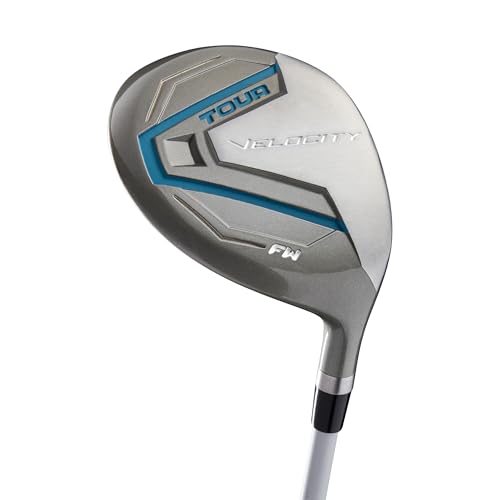 Wilson Tour Velocity Complete Golf Set with Stand Bag - Ladies Right Hand, Ladies Flex, Grey/Blue