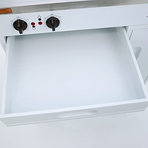 Avanti CK3016 Energy Star Certified Full Compact Kitchen, Built in Kitchenette Stainless Steel Counter, Two Element Cooking Range, Refrigerator & Storage, 30-Inch, White