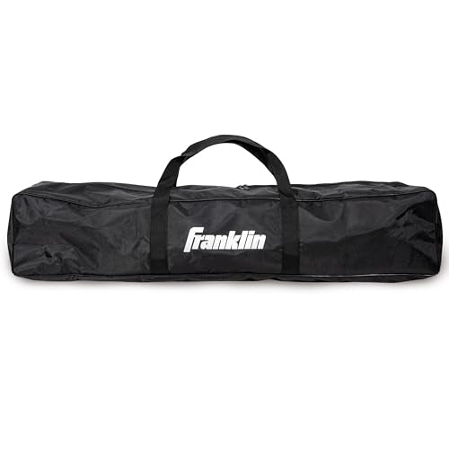 Franklin Sports Portable Pickleball Hopper + Carry Bag - (100) Ball Pickleball Caddy + Travel Basket with Wheels - Easy Storage + Transportation to Court - Easy Assembly + Durable Construction