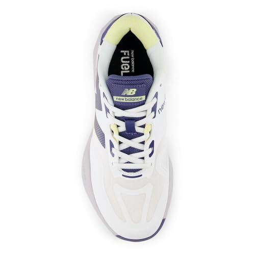 New Balance Women's FuelCell 796 V4 Tennis Shoe, White/Dream State/Parchment, 9.5 XW