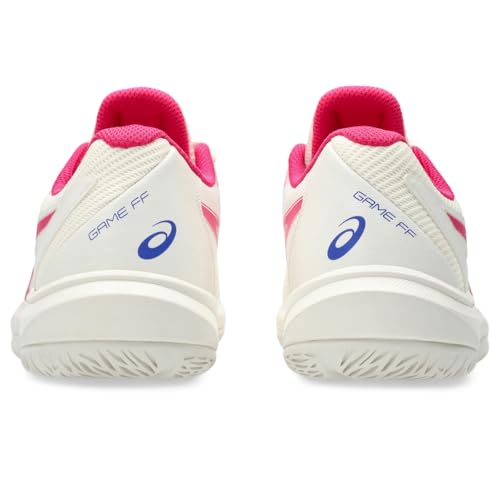 ASICS Women's Game FlyteFoam Tennis Shoes, 9, Cream/Bright Rose