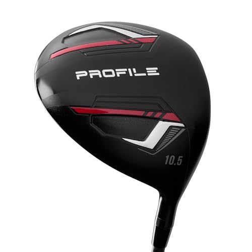 Wilson Men's Profile Complete Golf Set with Stand Bag - Right Hand, Tall, Regular, Red/Black/Silver