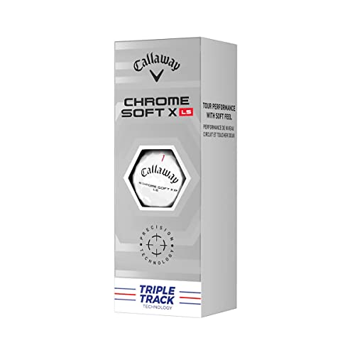 Callaway 2022 Chrome Soft X LS Triple Track Dozen Golf Balls White