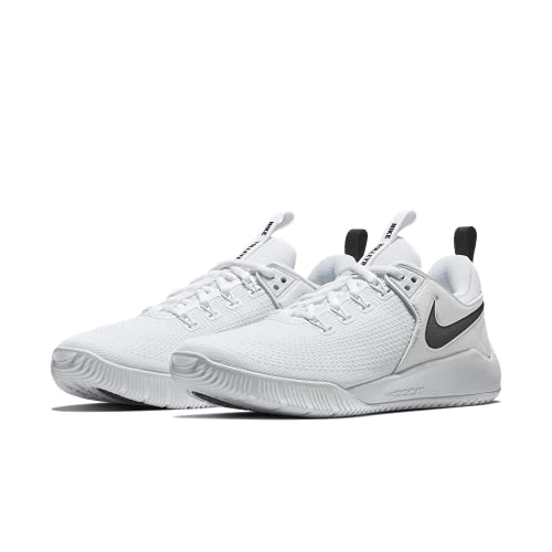 Nike Womens Zoom Hyperace 2 Volleyball Shoe nkAA0286 100 (7 M) White/Black