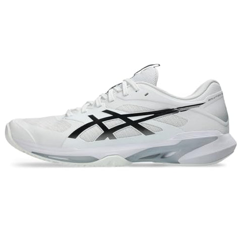 ASICS Men's Solution Speed FlyteFoam 4 Tennis Shoes, 10, White/Black