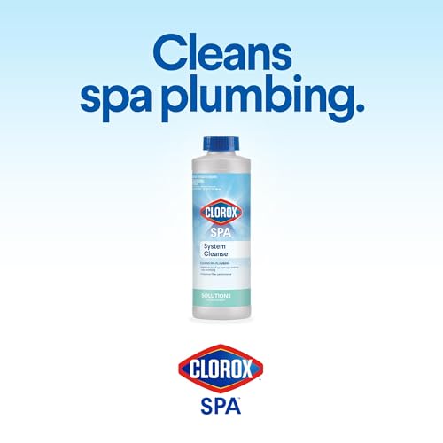 Clorox® Pool&Spa™ System Cleanse, Removes Build-Up from Spa and Hot Tub Plumbing, Improves Filter Performance, 32 Ounces (Pack of 1)