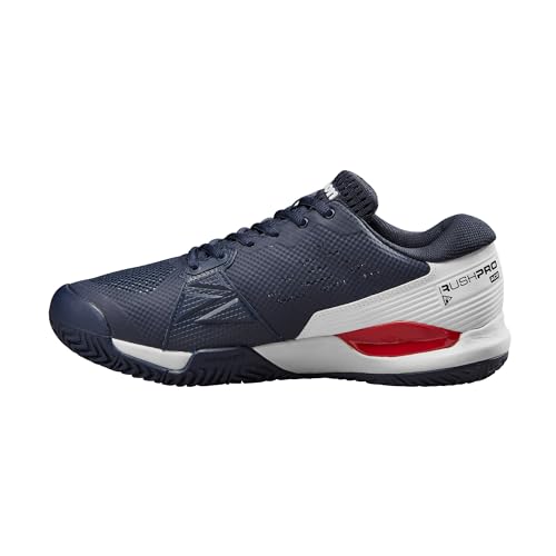WILSON Rush Pro Ace Men's Tennis Shoe, Navy Blazer/White/Infrared, Size 12