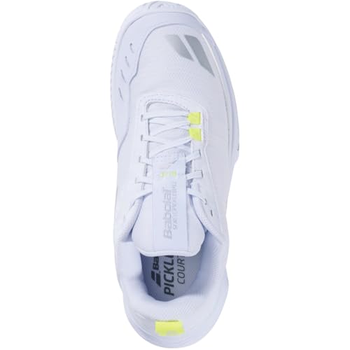 Babolat Women's SFX Evo Pickleball Shoes, White/Silver (US Women's Size 9.5)