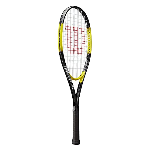 Wilson Energy XL Black/Yellow Tennis Racquet - Best Oversize & Xtra Long Frame for Beginner & Recreational Players
