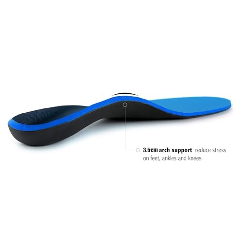 Plantar Fasciitis Insoles for Men Women - Orthotics Inserts, Shoe Insoles Arch Support Flat Feet Inserts Work Boot Insoles for Standing All Day (Mens 7-7 1/2 | Womens 9-9 1/2)