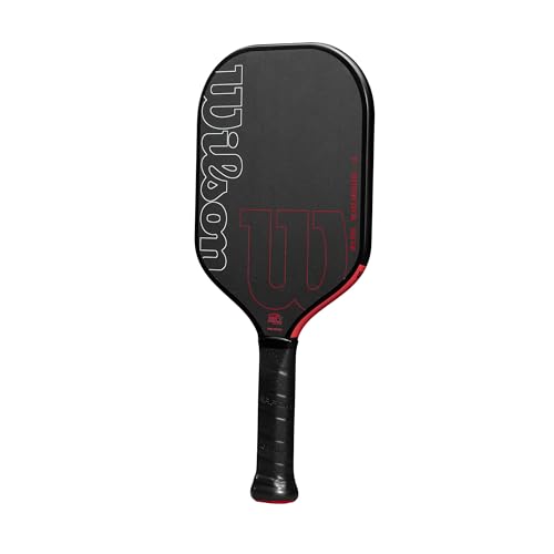 Wilson Blaze Edgeless 13 Pickleball Paddle - Black/Red, Grip Size 2-4 1/4"
