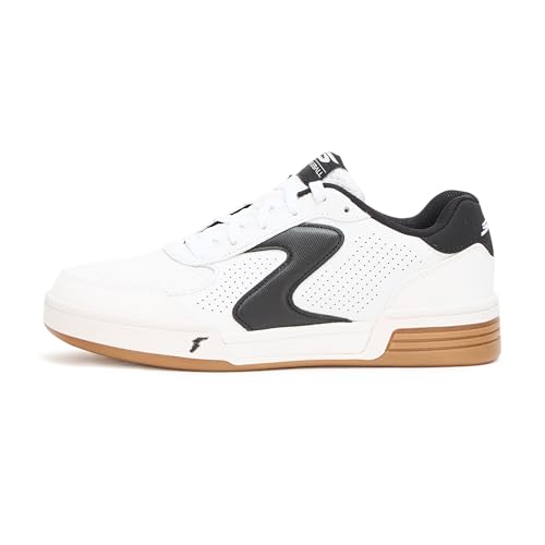 Skechers Women's Viper Court Classic Pickleball Sneaker, White/Black, 8